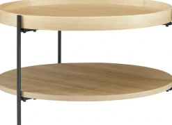 SalesFever Couchtisch »Chicago Couchtisch-Set rund 2-teilig mit 2 Ablageflächen« Set, 2 Stk. tlg. Moderner Wohnzimmertisch mit zusätzlichem Stauraum