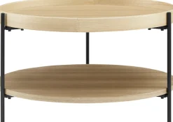 SalesFever Couchtisch »Chicago Couchtisch-Set rund 2-teilig mit 2 Ablageflächen« Set, 2 Stk. tlg. Moderner Wohnzimmertisch mit zusätzlichem Stauraum