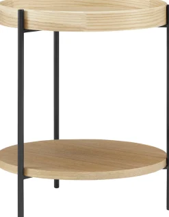 SalesFever Couchtisch »Chicago Couchtisch-Set rund 2-teilig mit 2 Ablageflächen« Set, 2 Stk. tlg. Moderner Wohnzimmertisch mit zusätzlichem Stauraum