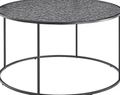 SalesFever Couchtisch »Coffeetable Wohnzimmertisch für gemütliche Stunden« 1 Stk. tlg. Glasplatte mit Strukturoptik