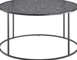 SalesFever Couchtisch »Coffeetable Wohnzimmertisch für gemütliche Stunden« 1 Stk. tlg. Glasplatte mit Strukturoptik