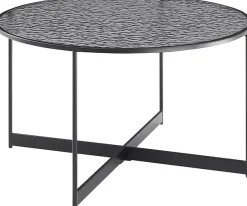 SalesFever Couchtisch »Coffeetable Wohnzimmerhtisch für stylisches Wohnambiente« 1 Stk. tlg. Glasplatte mit Strukturoptik
