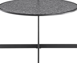 SalesFever Couchtisch »Coffeetable Wohnzimmerhtisch für stylisches Wohnambiente« 1 Stk. tlg. Glasplatte mit Strukturoptik