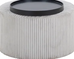 SalesFever Couchtisch »Coffeetable für gemütliche Abende« Bezug in moderner Cord-Optik