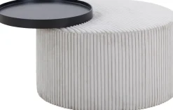 SalesFever Couchtisch »Coffeetable für gemütliche Abende« Bezug in moderner Cord-Optik