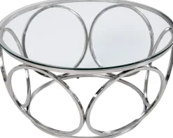 SalesFever Couchtisch »Couchtisch im eleganten Stil« mit Design-Gestell aus Stainless Steel
