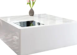 SalesFever Couchtisch »Couchtisch mit Stil« Schwarzglas Quadrat: Eleganlt