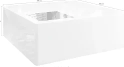 SalesFever Couchtisch »Couchtisch mit Stil« Schwarzglas Quadrat: Eleganlt