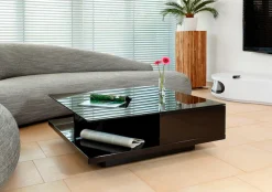 SalesFever Couchtisch »- stilvoll und praktisch« Kristallglas-Tischplatte, gehärtet und elegant
