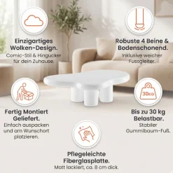 SalesFever Couchtisch »Wohnzimmertisch - stilvoll und funktional« Im verspielten Comic-Stil