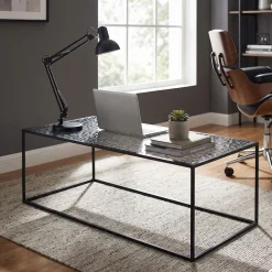 SalesFever Couchtisch »Wohnzimmertisch - Design trifft Funktionalität« 1 Stk. tlg. Glasplatte mit Strukturoptik