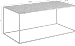 SalesFever Couchtisch »Wohnzimmertisch - Design trifft Funktionalität« 1 Stk. tlg. Glasplatte mit Strukturoptik