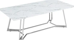 SalesFever Couchtisch »Wohnzimmertisch im eleganten Stil« Eleganter Chic mit marmoriertem Charme