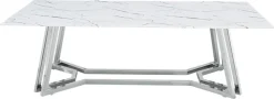 SalesFever Couchtisch »Wohnzimmertisch im eleganten Stil« Eleganter Chic mit marmoriertem Charme