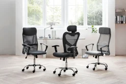 SalesFever Drehstuhl »Komfortabler Stuhl fürs Büro« () Charmantes Design mit Schmetterlingsmechanismus