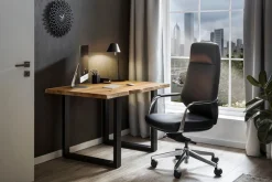 SalesFever Drehstuhl »mit Stil und Komfort« () Ergonomischer Bürostuhl mit pflegeleichtem Kunstlederbezug