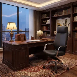 SalesFever Drehstuhl »mit Stil und Komfort« () Ergonomischer Bürostuhl mit pflegeleichtem Kunstlederbezug