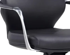 SalesFever Drehstuhl »mit Stil und Komfort« () Ergonomischer Bürostuhl mit pflegeleichtem Kunstlederbezug