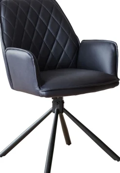 SalesFever Essgruppe »Essgruppe für stilvolles Speisen« Set, 5 Stk. tlg. Stühle mit 360 Grad Drehplatte unter der Sitzfläche