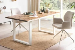 SalesFever Essgruppe »Essgruppe für stilvolles Speisen« Set, 5 Stk. tlg. Stühle mit 360 Grad Drehplatte unter der Sitzfläche