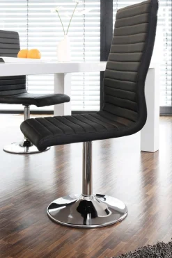 SalesFever Essgruppe »Luton - Stilvoller Esstisch inkl. Stühle« Set, 5 Stk. tlg. bestehend aus 4 Drehstühlen und einem 180 cm breitem Tisch