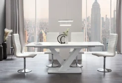 SalesFever Esstisch »Design Tisch für stilvolles Ambiente« Erweiterbarer Glastisch für flexiblen Komfort