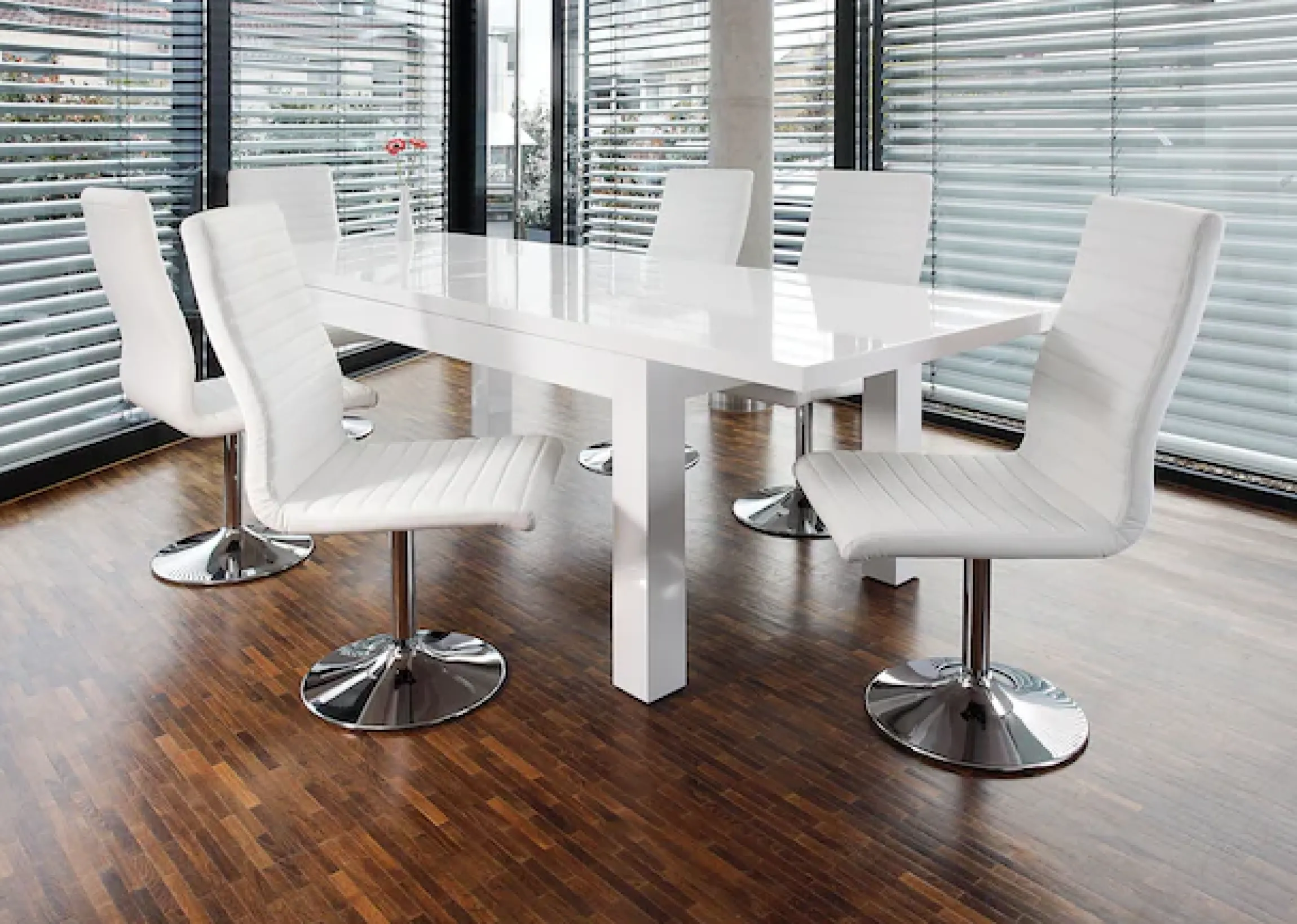 SalesFever Esstisch »Odense - Design Tisch für stilvolle Mahlzeiten« Mit praktischen Ansteckplatten erweiterbar