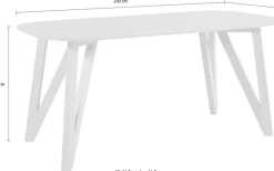 SalesFever Esstisch »Solna - Stilvoller Tisch für Ihr Zuhause« Massive Eichen-Haarnadelbeine: Natürliches Design-Statement
