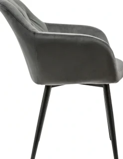 SalesFever Esszimmerstuhl »Coventry Komfortabler Polstertuhl im eleganten Stil« () Stilvoll mit eleganter Knopfheftung