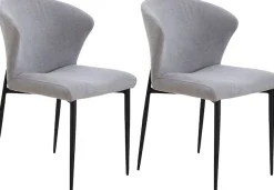 SalesFever Esszimmerstuhl »Dallas 2er-Set« (Set) 2 Stk.mit Metallgestell,B 63, H 87, T 56 cm