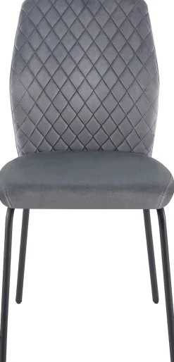 SalesFever 4-Fußstuhl »Esszimmerstuhl mit elegantem Stil« (Set) 2 Stk.2er Set mit eleganter Wabensteppung im Rücken
