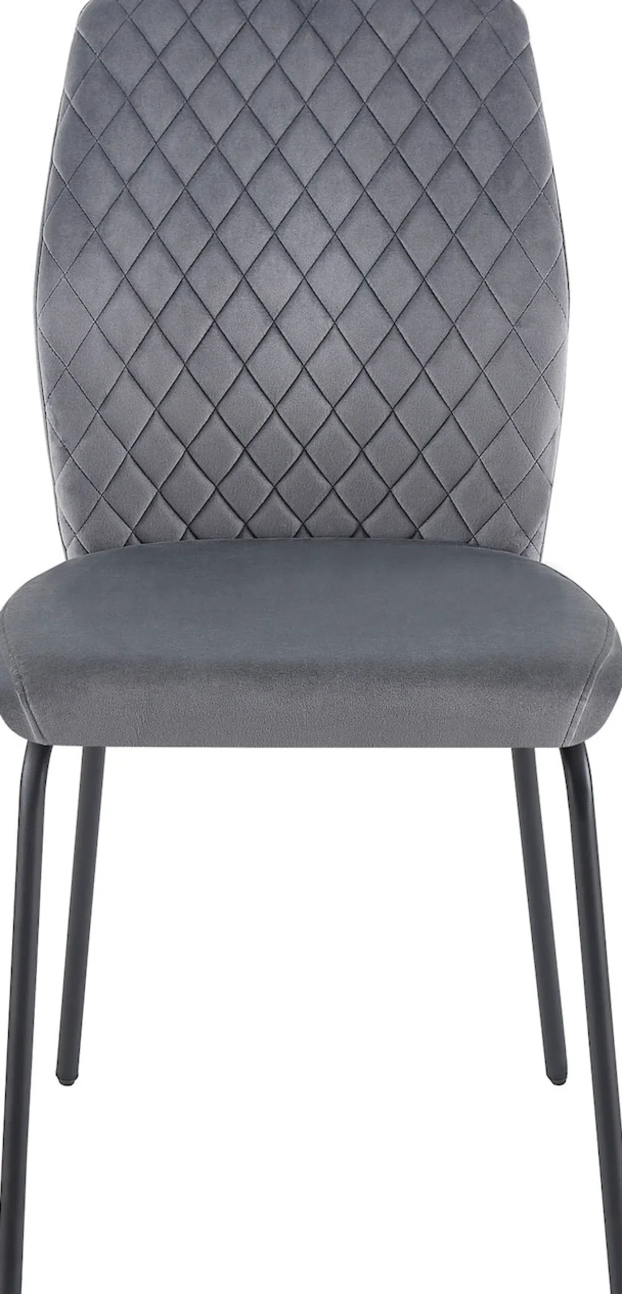 SalesFever 4-Fußstuhl »Esszimmerstuhl mit elegantem Stil« (Set) 2 Stk.2er Set mit eleganter Wabensteppung im Rücken