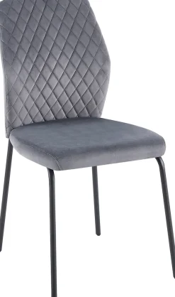 SalesFever 4-Fußstuhl »Esszimmerstuhl mit elegantem Stil« (Set) 2 Stk.2er Set mit eleganter Wabensteppung im Rücken
