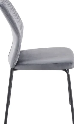 SalesFever 4-Fußstuhl »Esszimmerstuhl mit elegantem Stil« (Set) 2 Stk.2er Set mit eleganter Wabensteppung im Rücken