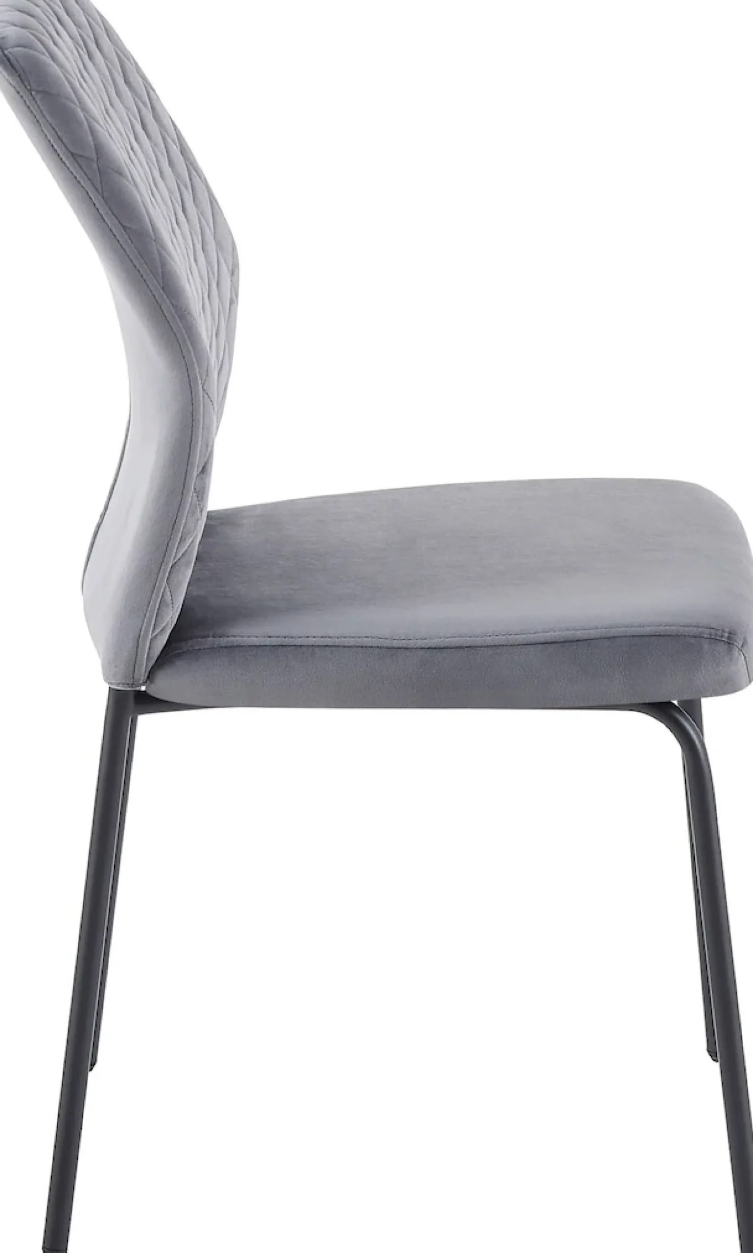 SalesFever 4-Fußstuhl »Esszimmerstuhl mit elegantem Stil« (Set) 2 Stk.2er Set mit eleganter Wabensteppung im Rücken