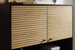 SalesFever Highboard »Torsby Stilvolle Hochkommode für extra Stauraum« Stauraumschrank im Scandi Design: 100cm Breite
