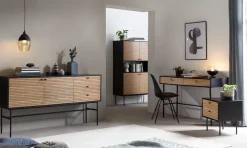 SalesFever Highboard »Torsby Stilvolle Hochkommode für extra Stauraum« Stauraumschrank im Scandi Design: 100cm Breite