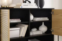 SalesFever Highboard »Torsby Stilvolle Hochkommode für extra Stauraum« Stauraumschrank im Scandi Design: 100cm Breite