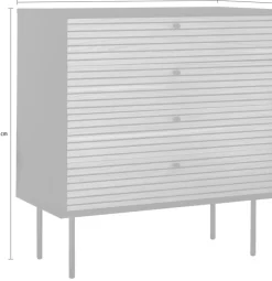 SalesFever Kommode »Torsby Stilvolles Sideboard« Skandinavisch inspiriertes Design für Ihr Zuhause