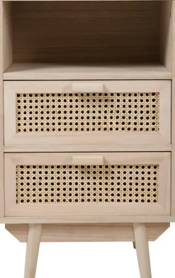 SalesFever Kommode »Vejle Design-Sideboard für Stauraum« Charmante Schubladenfronten aus stilvollem Rattangeflecht