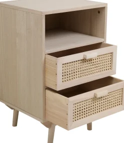 SalesFever Kommode »Vejle Design-Sideboard für Stauraum« Charmante Schubladenfronten aus stilvollem Rattangeflecht