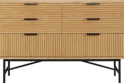 SalesFever Kommode »Visby Designer Kommode mit Stil« Eiche Echtholzfurnier