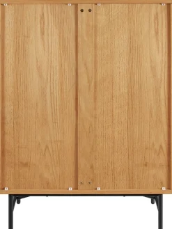 SalesFever Kommode »Visby Designer Sideboard mit Stil« Eiche Echtholzfurnier