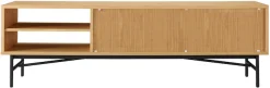 SalesFever Lowboard »Design Lowboard für stilvolle Akzente« Kommode, Eiche Echtholzfurnier, Breite 160 cm