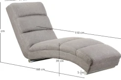SalesFever Relaxliege »Komfortable Relaxliege« Quergesteppt, Oeko-Tex zertifizierter Bezug, PFC-frei