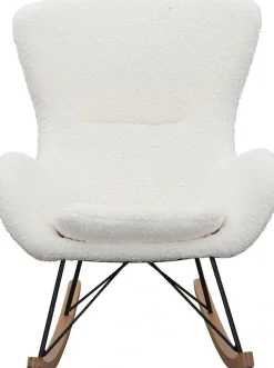 SalesFever Schaukelsessel »Entspannender Schaukelstuhl« In charmantem Teddyfell-Design