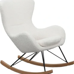 SalesFever Schaukelsessel »Entspannender Schaukelstuhl« In charmantem Teddyfell-Design