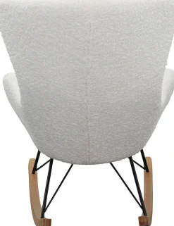 SalesFever Schaukelsessel »Entspannender Schaukelstuhl« In charmantem Teddyfell-Design