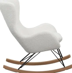 SalesFever Schaukelsessel »Entspannender Schaukelstuhl« In charmantem Teddyfell-Design