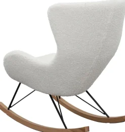 SalesFever Schaukelsessel »Entspannender Schaukelstuhl« In charmantem Teddyfell-Design